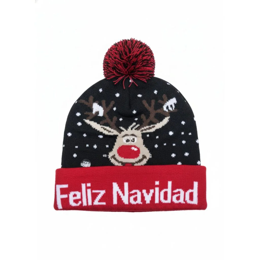 Gorros Navideños Con luces