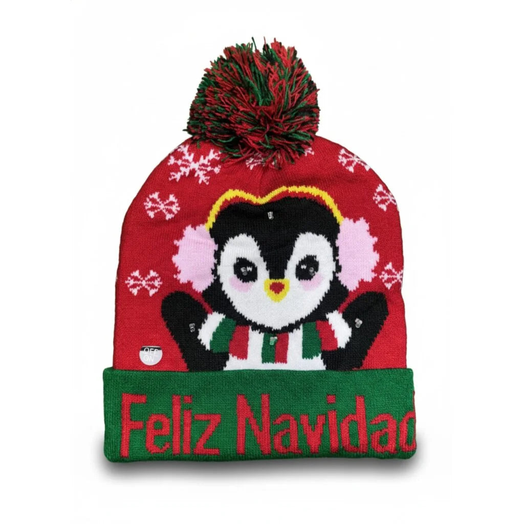 Gorros Navideños Con luces