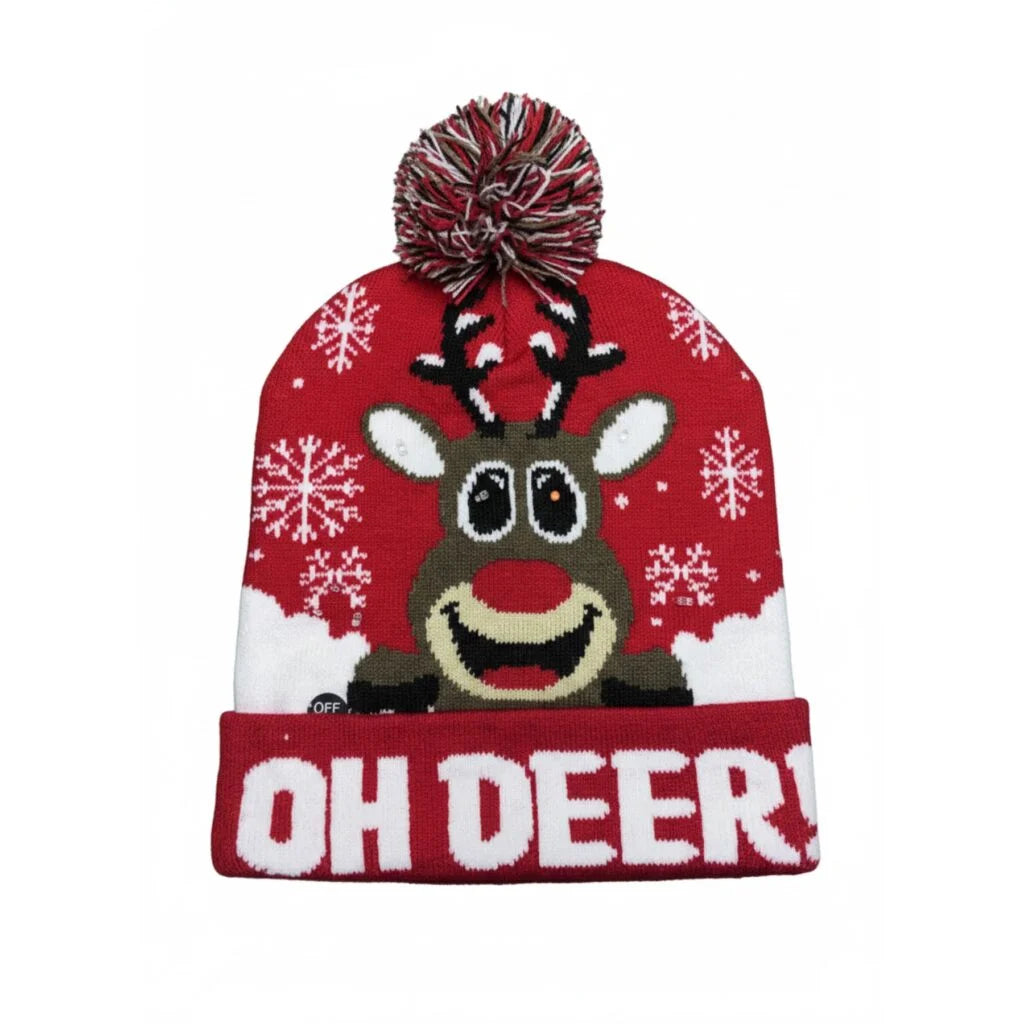 Gorros Navideños Con luces